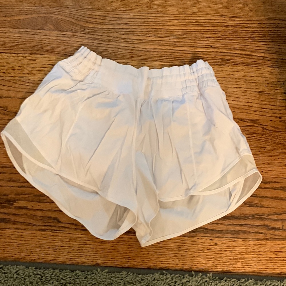 White size 2 lulu lemon shorts